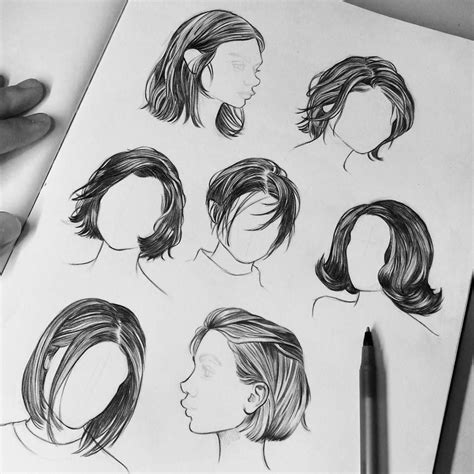 Practicing Some Shorter Hairstyles In Biro For The Last 3 Years Id