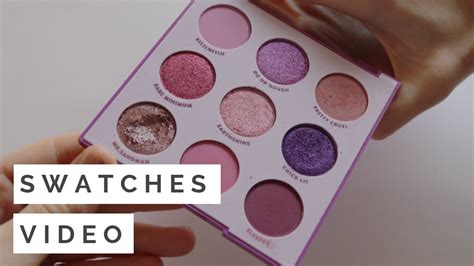 swatches it s my pleasure palette by colourpop youtube