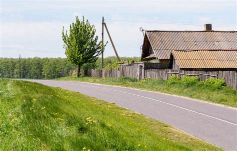 Belarusian Village Country House Compound Nature Of Belarus Stock