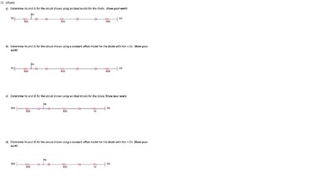 SOLVED A Determine Vo And ID For The Circuit Shown Using An Ideal