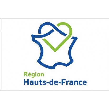 Candidats, sondages et brèves de campagne Drapeau Région Hauts-de-France 150*225 cm - Drapazur