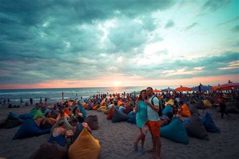 Asia Bali Beach Beach Club Couple Indonesia Kuta Seminyak Sky Travel Tropic 4k