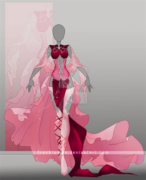 freshtoxinn hobbyist digital artist deviantart art clothes fantasy clothing anime outfits