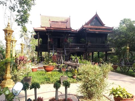 Cambodian Khmer Wooden Architecture Khmer House Woode