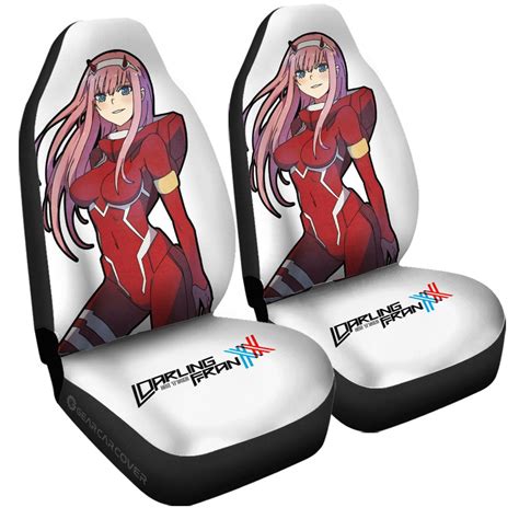 Zero Two Car Seat Covers Custom Main Character Darlings GRUGisTERES