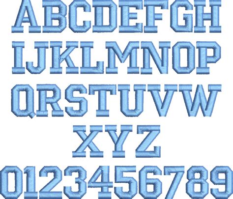 84 Block Letter Font Alphabet Template