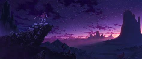 Where can i find 4k ultra hd anime wallpapers? Purple Anime Sky - 2560x1080 - Download HD Wallpaper ...