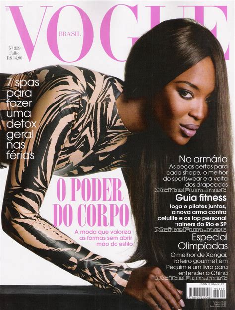 Vogue Brazil July Issue Bring Naomi Campbell In Business