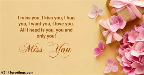 I Miss You Messages For Lover Quotes And Status 143 Greetings