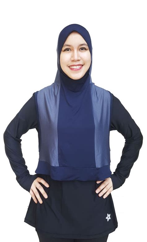 pin by nashata modest activewear on hooda sports hijab with zipper pocket sports hijab