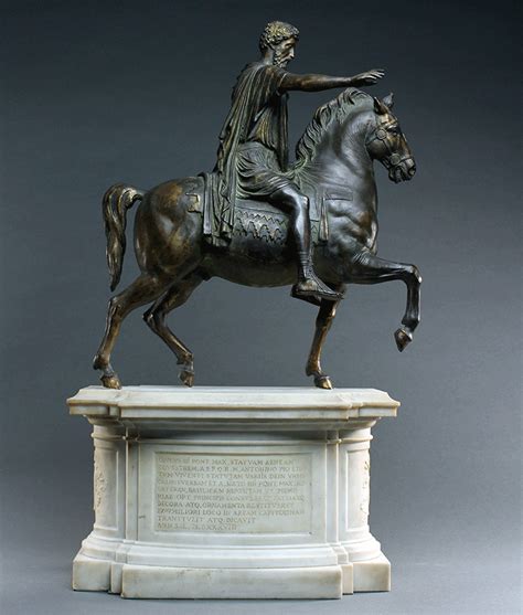 Important Grand Tour Equestrian Statue Of Marcus Aurelius