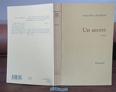 Un Secret De Philippe Grimbert Abebooks