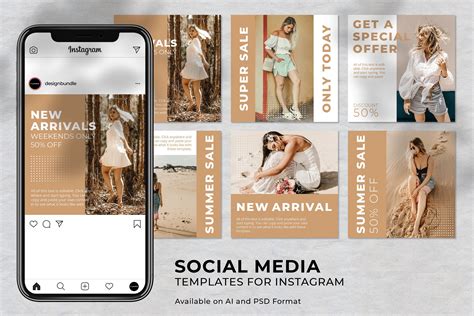 Instagram Feed For Fashion Business Social Media Template