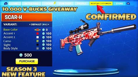 Here's how to get the powerful new mythic weapons in 'fortnite' season 4 and how each one works. How to *CUSTOMIZE* your WEAPON in Fortnite! - Season 3 NEW ...