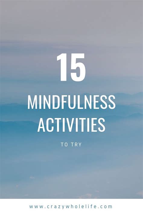 Mindfulness Activities 15 Daily Practices This Crazy Whole Life