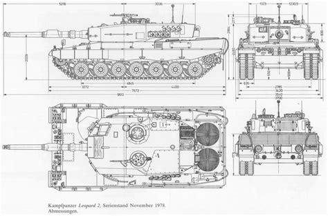 Leopard 2 Blueprint Tank Drawing Blueprints Tanks Military