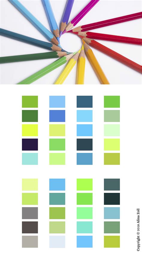 120 Color Schemes For Coloring Books Printable Color Etsy Color