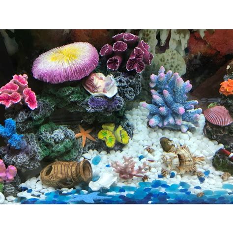 New 12 Style Resin Artificial Aquarium Coral Plant Decoration Fish Tank
