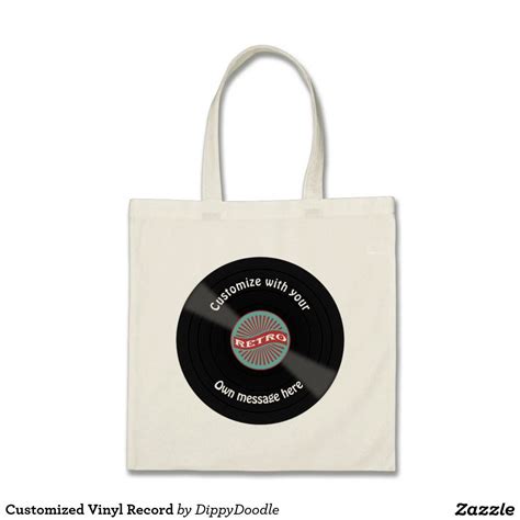 Customized Vinyl Record Tote Bag Record Tote Tote Bag