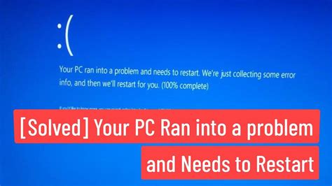 Solved Your Pc Ran Into A Problem Blue Screen Error Windows