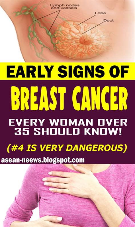 Rarely Discussed Early Warning Signs Of Breast Cancer Cahayainfo Com