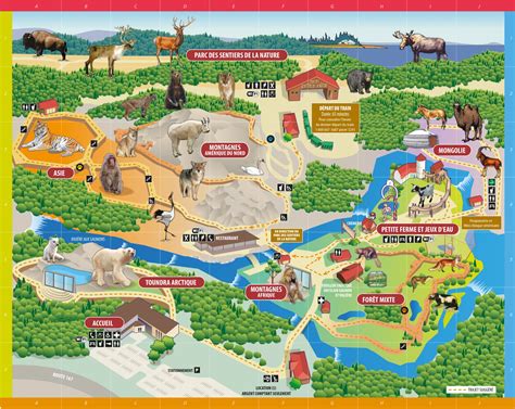 Zoo Plan 2018 Copie Zoo Sauvage De Saint Félicien