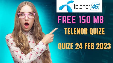 Telenor Quiz 24 February 2023 Telenor Quiz Today Youtube