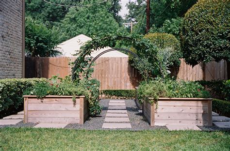 Arch Trellises And Raised Beds In Piney Point Village — Rooted Garden