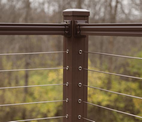 Quite simply, they are guard rails and hand rails that use horizontal cables in place of traditional spindles, glass, mesh, etc. Horizontal Cable Infill Railing System - Key-Link Fencing & Railing