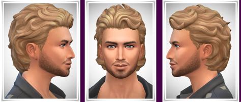 Birksches Sims Blog Swept Back With Neck Hair Sims 4 Hairs Sims 4