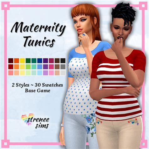 Maternity Tunics Sims 4 Maternity Tunic Maternity Stylish Maternity