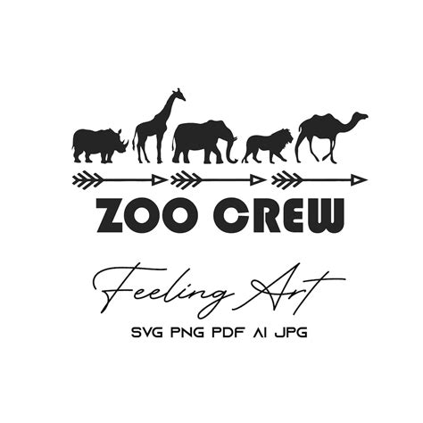 Zoo Crew Svg Png Eps Dxf  Pdfzoo Animals Svg Clip Etsy