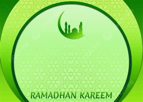 Latar Belakanglatar Belakang Ramadhan Hijau Melingkar Ramadan Latar