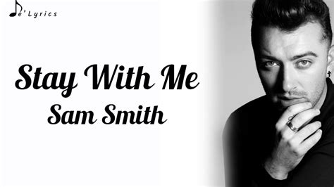 It was claimed that song's chorus had similar lyrics and melody to those in tom petty's 1989 hit i won't back down. Stay With Me - Sam Smith (Lyrics) - YouTube