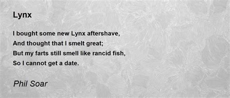 Lynx Poem By Phil Soar Poem Hunter