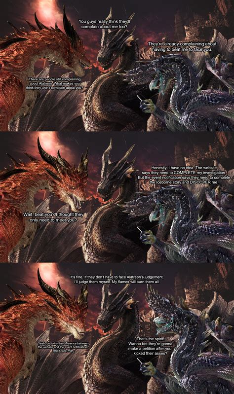 Fatalis' Iceborne briefing with Alatreon and Safi. : r/MonsterHunterWorld