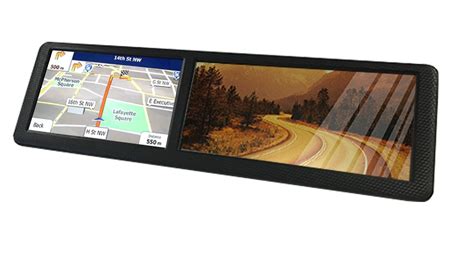 Clip On Mirror Gps Navigation System With Optional Backup Camera