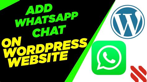 How To Add Whatsapp Chat On Wordpress Website Youtube