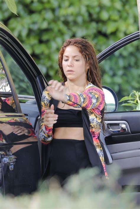 Even though the singer is 10 years older than g. SHAKIRA in Wetsuit at a Beach in Barcelona 06/25/2020 ...