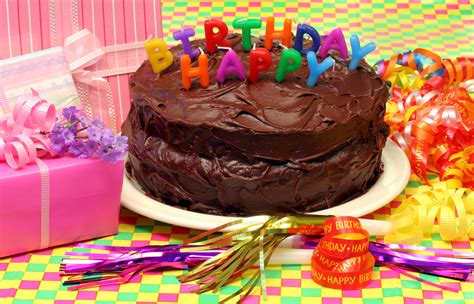 Happy Birthday On A Cake