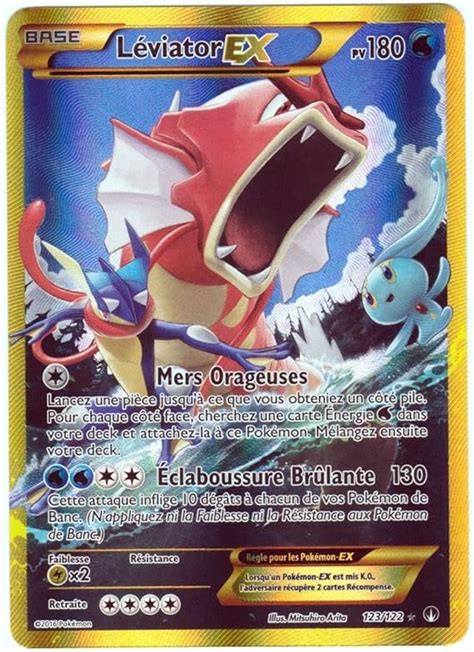 Carte Pokémon 123122 Leviator Ex Secrete Full Art 180 Pv Série Xy