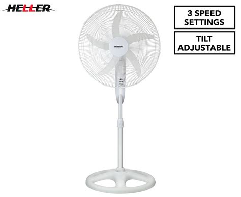 Heller 50cm Deluxe Oscillating Pedestal Floor Fan Nz