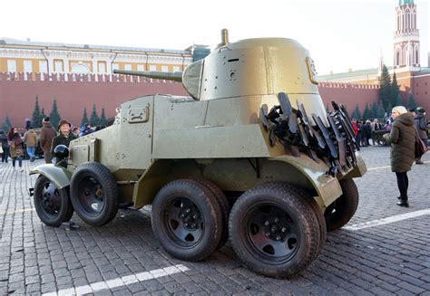 Ba 10m Late Soviet Medium Armored Car Ww Ii On Red Square In Moscow