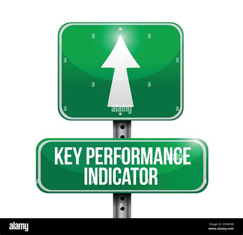 Key Performance Indicator Sign Illustration Design Over A White