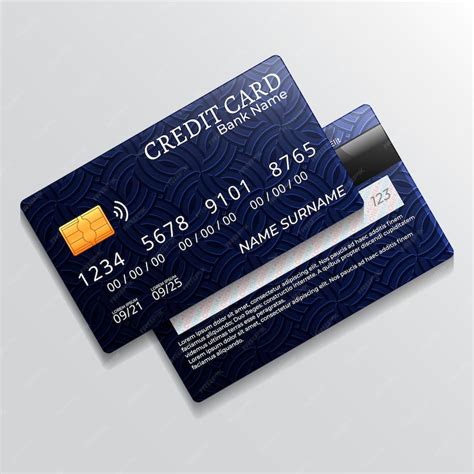 Free Vector Realistic Credit Card Design