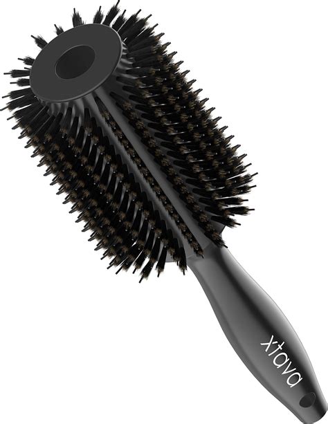 Buy Xtava 44mm Natural Double Bristle Hair Brush Volumizing And