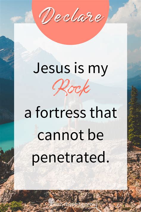 Jesus Is My Rock A Fortress That Cannot Be Penetrated Scripture
