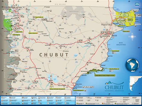 Mapa De La Provincia Del Chubut Chubutpatagonia Gob Ar