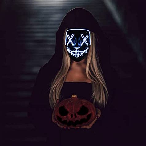 Buy Halloween Led Light Up Mask Purge Mask Light Up Glowing Mask