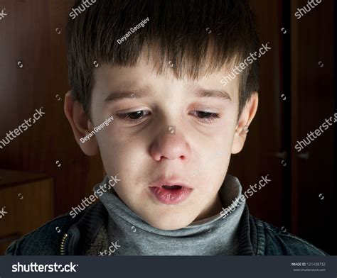 Face Crying Little Boy Stock Photo 121438732 Shutterstock